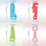 Fu Store 8 Pack Soft Silicone Teething Toys for Toddlers Infant Hammer Wrench Spanner Pliers Saw Knife Tools Shape Baby Teethers Relief Soothe Babies Gums Set (8 Pack Hammer Set) - Image 5